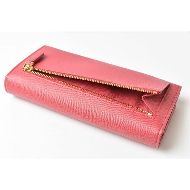 Prada Wallet Long 1 M1132 Saffiano Metal Peonia — view 5