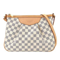 Louis Vuitton Damier Azur Siracusa PM Shoulder Bag Gold