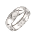 Chanel Coco Crush 59 Ring 18k WG 750 Quilted