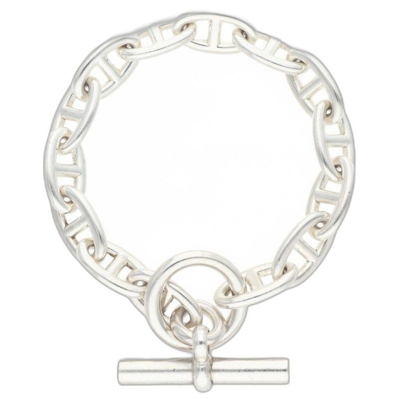 Hermes Chaine D'ancre GM Silver Bracelet
