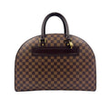 Louis Vuitton Nolita 24 Damier Ebene Leather Brown Handbag Gold