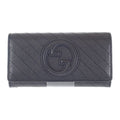 Gucci Blondi Continental Wallet aacp7 1000 Long Leather Black