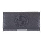 Gucci Blondi Continental Wallet aacp7 1000 Long Leather Black