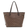 Louis Vuitton Tote Bag Neverfull MM Damier Canvas Cerise Gold Brown Red