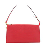 Louis Vuitton Pochette Accessoires Castilian Red Epi Leather Pouch