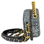 Chanel 19 Shoulder Bag Sequin Silver — view 4