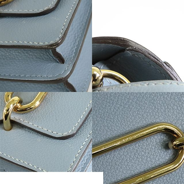 Hermes Roulis Mini Ciel Gold Evercolor Shoulder Bag — view 7