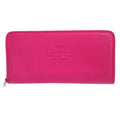 Loewe Heritage Leather Pink Round Zipper Long Wallet 1223