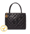 Chanel Tote Caviar Leather CC Logo Gold