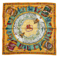 Hermes Scarf Silk Carre 90 Prieres AU Vent Prayer in the Wind Yellow