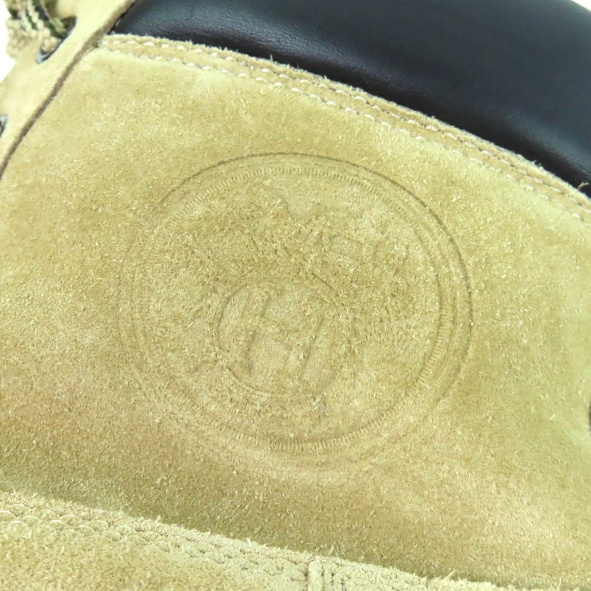 Hermes Fair Leather Lace Up Mouton Ankle Boots Short Beige 44 Handbag — view 9