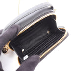 Prada Shoulder Bag Saffiano Triangle Mini Pouch Black — view 3