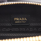 Prada Shoulder Bag Saffiano Triangle Mini Pouch Black — view 4
