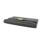 Louis Vuitton Portefeuille Capucines Compact Black Noir Hot Pink Taurillon — view 3