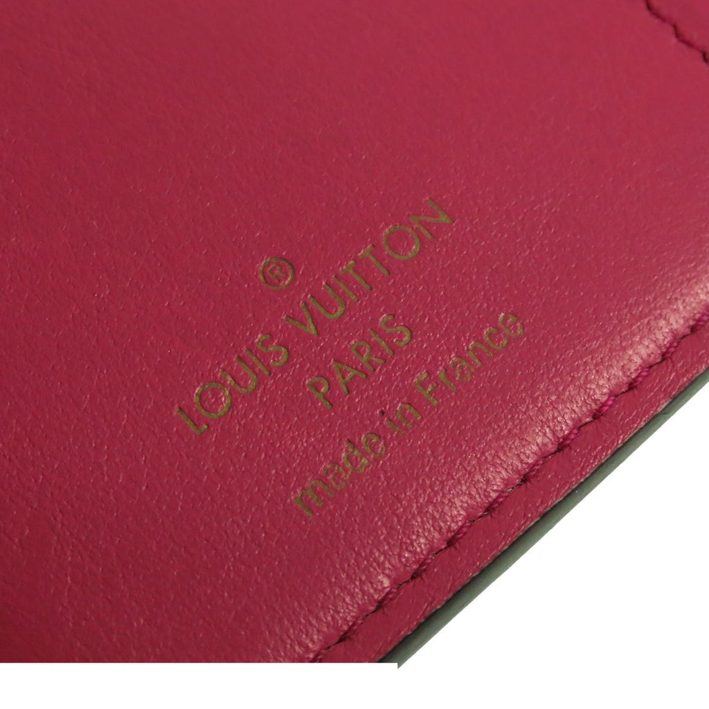 Louis Vuitton Portefeuille Capucines Compact Black Noir Hot Pink Taurillon — view 6