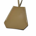 Hermes Etoupe Silver Leather Clochette Necklace Charm