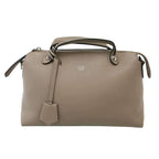 Fendi by the Way 2-Way Leather Handbag Grey Gee