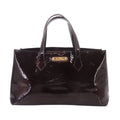 Louis Vuitton Monogram Vernis Wilshire PM Hand Bag Leather Amarante