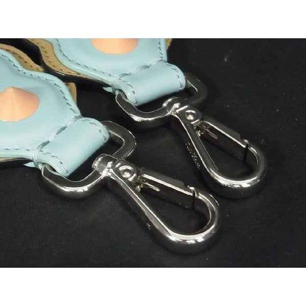Fendi Strap You Leather Shoulder for Studded Bag Light Blue — view 3