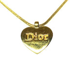 Dior Logo Necklace Gold