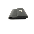 Prada Wallet Triangle Logo Black Nylon Hook Bifold — view 3