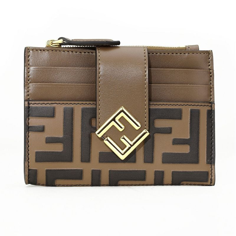 Fendi Card Case FF Diamond Brown — view 3