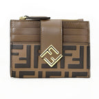 Fendi Card Case FF Diamond Brown