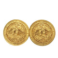 Chanel Coco Mark Lava 94 a Metal Gold Earrings 0168