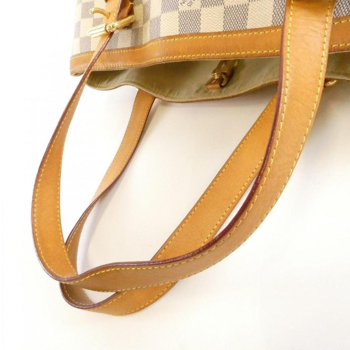 Louis Vuitton Damier Azur Hampstead MM Bag Gold — view 7