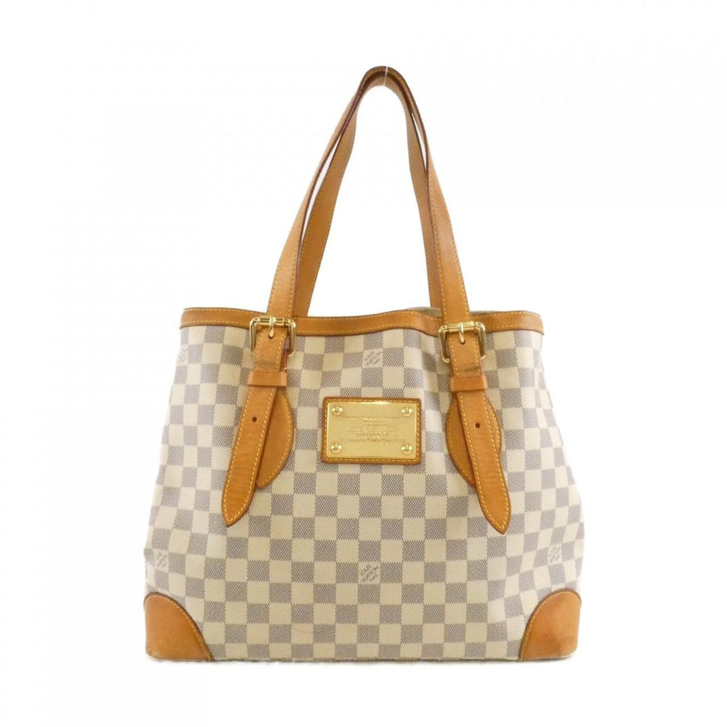 Louis Vuitton Damier Azur Hampstead MM Bag Gold