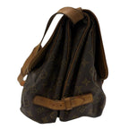 Louis Vuitton Monogram Saumur Brown Gold Leather — view 3