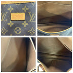 Louis Vuitton Monogram Saumur Brown Gold Leather — view 6