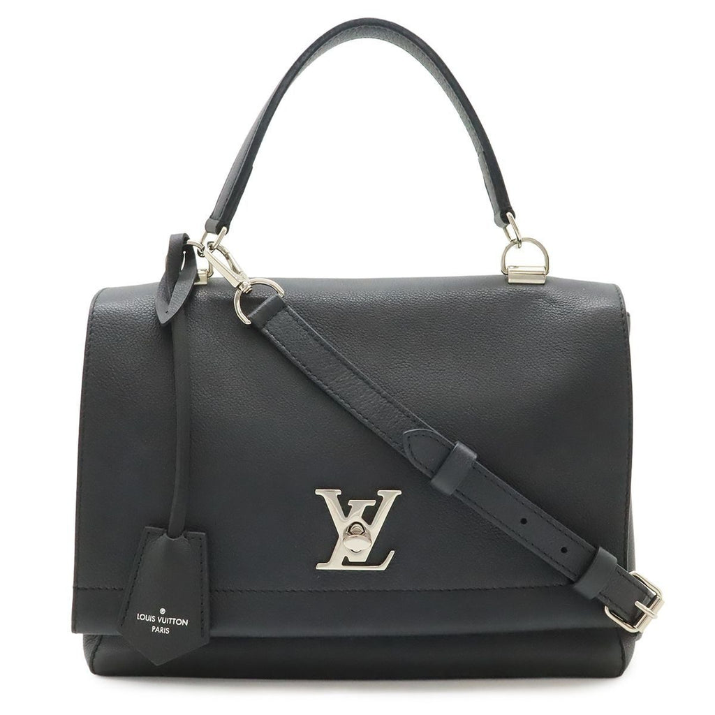 Louis Vuitton Lockme Cartable 2-Way Shoulder Bag Soft Calf Leather Noir Black