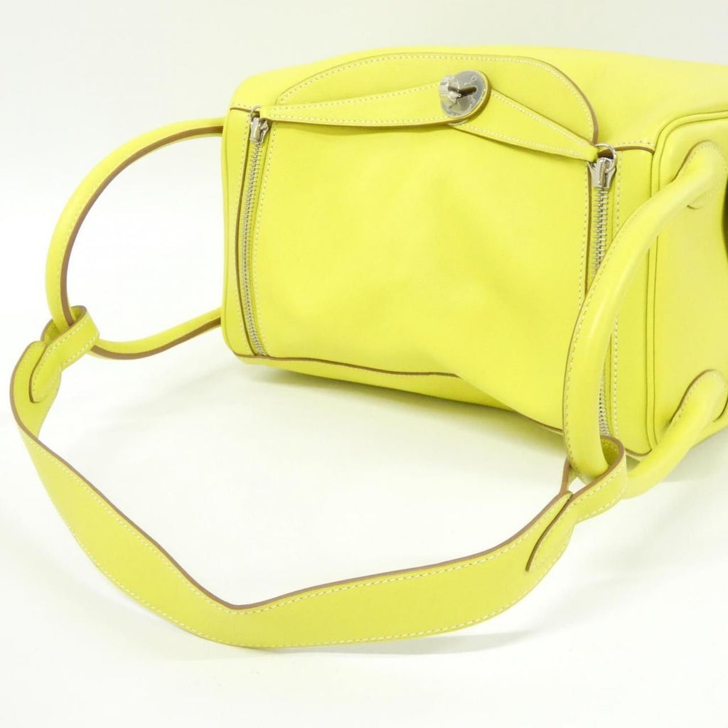 Hermes Lindy Shoulder Bag Lime — view 8