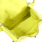 Hermes Lindy Shoulder Bag Lime — view 9