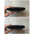 Bottega Veneta Maxi Intrecciato Fold Long Wallet Billfold Leather Black — view 2