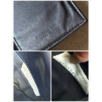Bottega Veneta Maxi Intrecciato Fold Long Wallet Billfold Leather Black — view 3