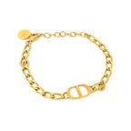 Dior Bracelet CD Logo Gold Metal