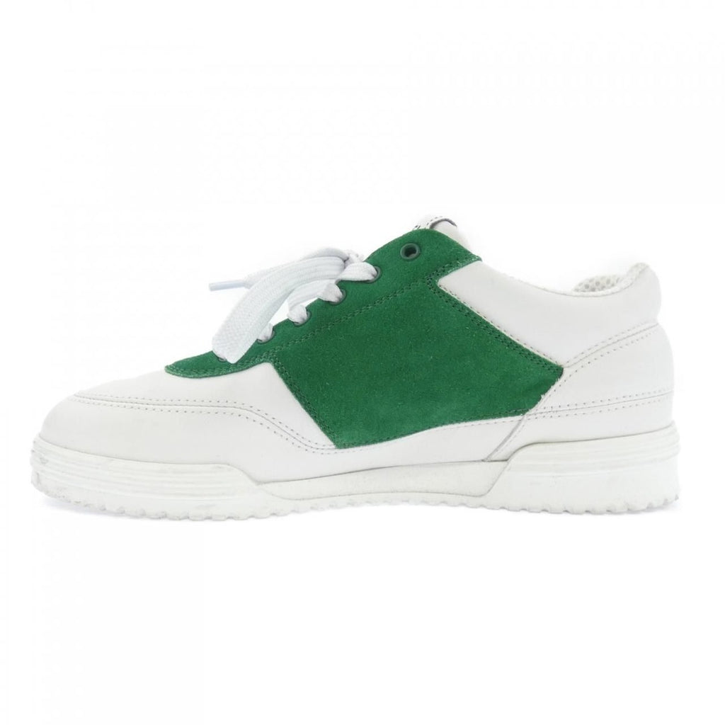 Chanel Tennis Sneakers Suede Calfskin White Green — view 2