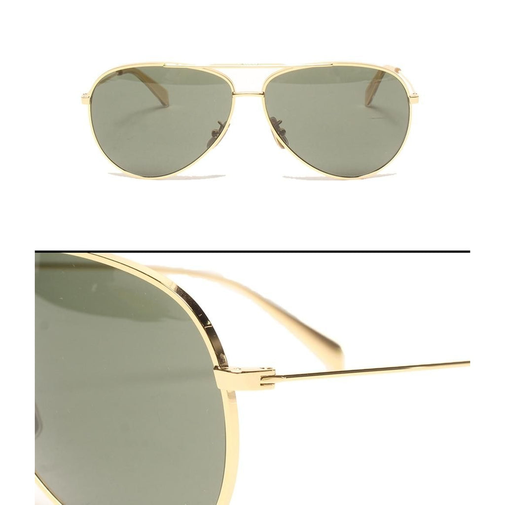 Celine Sunglasses Teardrop with Shoulder Case Gold — view 3