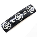 Chanel Coco Mark Camellia Plastic Black 03 P Barrette