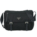 Prada Nylon Shoulder Bag Pochette Black
