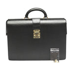 Louis Vuitton Epi Briefcase Fermoir Business Bag Black