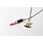 Chanel Bangle Bracelet Lipstick Rhinestone Red Multi — view 4