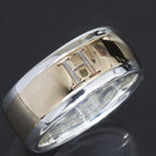 Hermes H Logo Ring No 12.5 SV 925 AU 750 Combi E1400