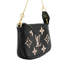 Louis Vuitton Pouch Monogram Empreinte Mini Pochette Noir Cream Bicolor — view 2