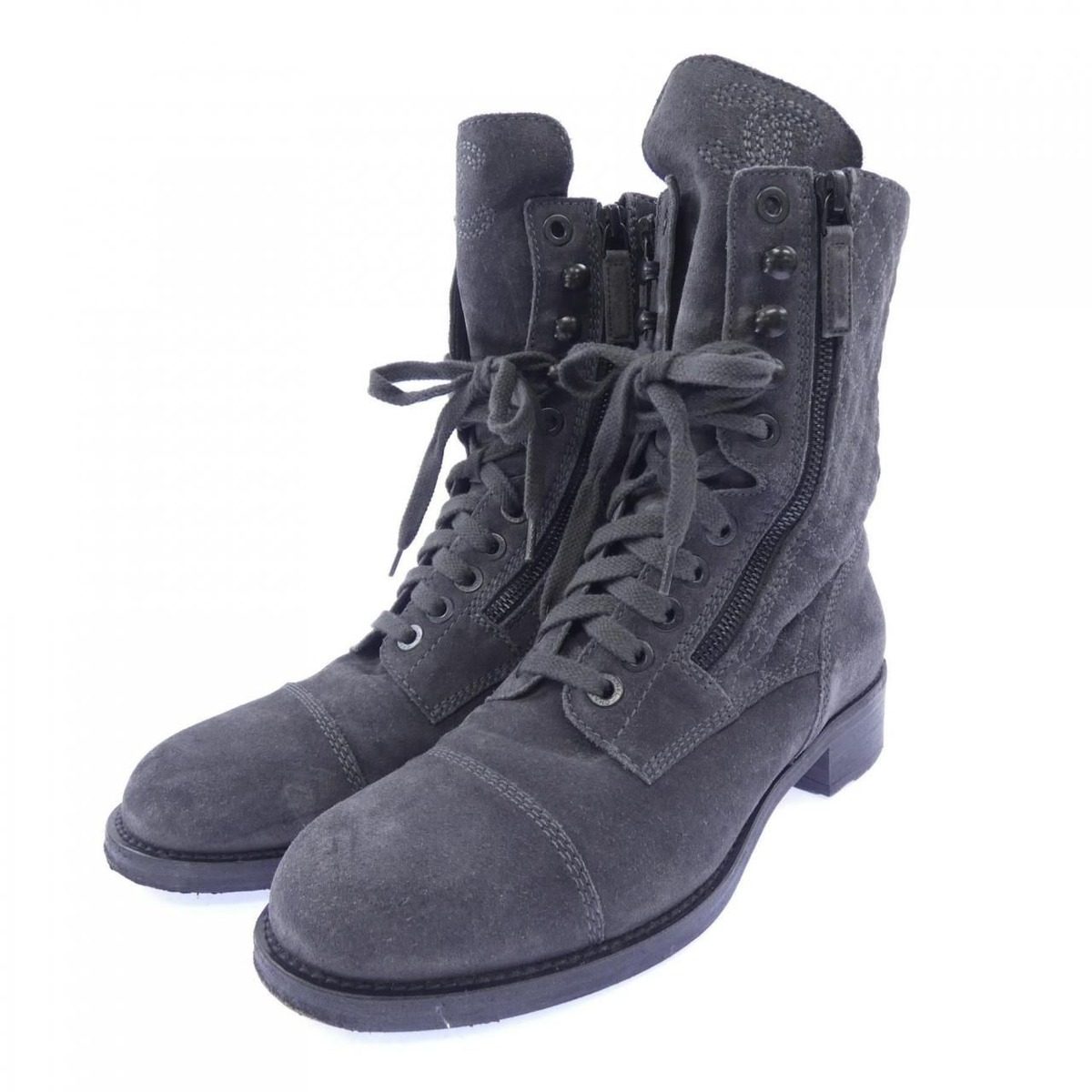 Chanel Boots Gray — view 3