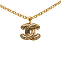 Chanel Coco Mark Quilted Gold Plated