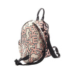 Chanel Rucksack Backpack Quilted Neon Off White Black Canvas Logo — view 2