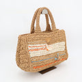 Prada Copy Raffia Basket Tote